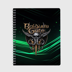 Тетрадь Baldurs Gate 3  dark green