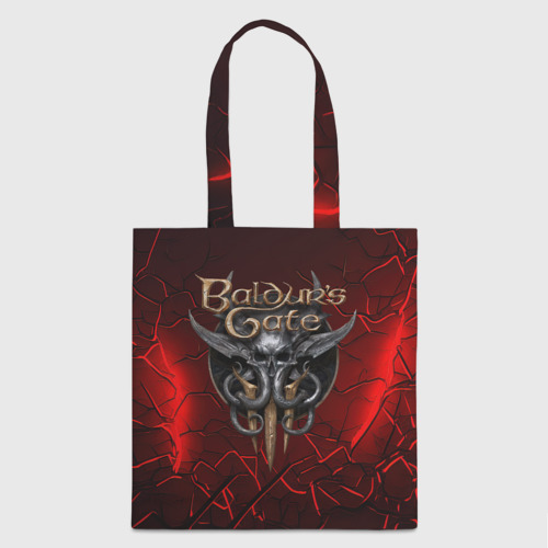 Шоппер 3D Baldurs Gate 3  logo red