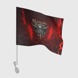 Флаг для автомобиля Baldurs Gate 3  logo red