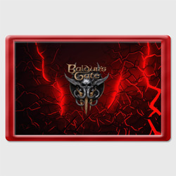 Магнит 45*70 Baldurs Gate 3  logo red