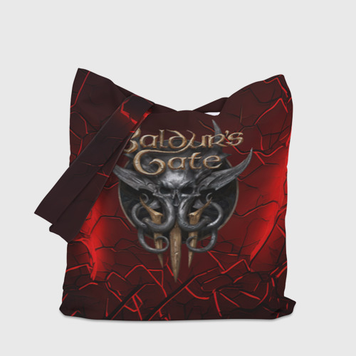 Шоппер 3D Baldurs Gate 3  logo red - фото 4