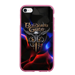 Чехол для iPhone 6/6S матовый Baldurs Gate 3 blue red fire