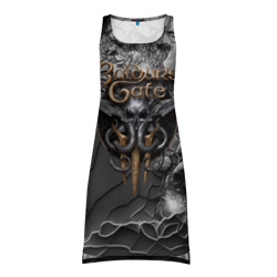 Платье-майка 3D Baldurs Gate 3 logo Dark
