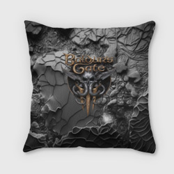 Подушка 3D Baldurs Gate 3 logo Dark