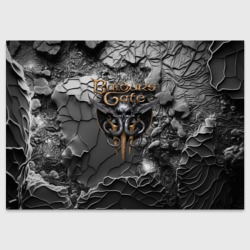 Поздравительная открытка Baldurs Gate 3 logo Dark