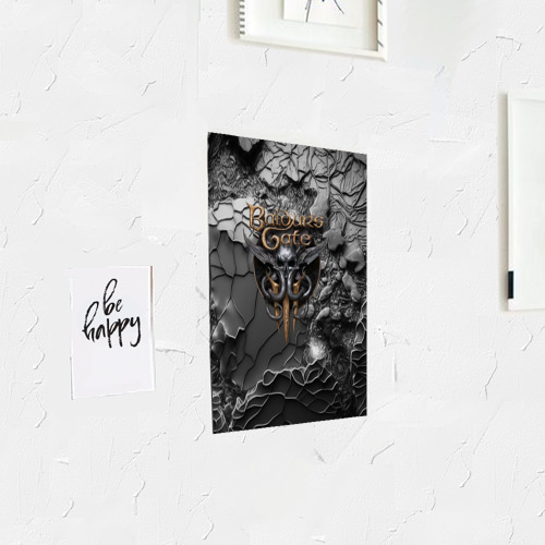 Постер Baldurs Gate 3 logo Dark - фото 3