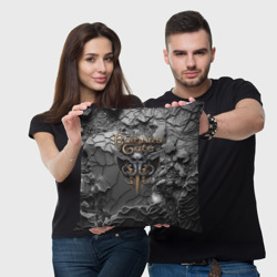 Подушка 3D Baldurs Gate 3 logo Dark - фото 2