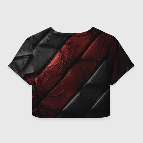 Женская футболка Crop-top 3D Baldurs Gate 3  logo  dark, цвет 3D печать - фото 2