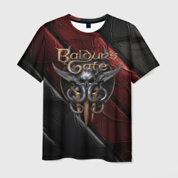 Baldurs Gate 3  logo  dark – Мужская футболка 3D с принтом купить со скидкой в -26%