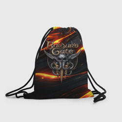Рюкзак-мешок 3D Baldurs Gate 3  logo gold