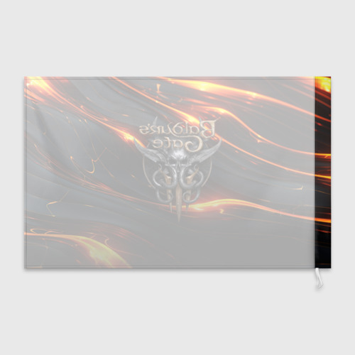 Флаг 3D Baldurs Gate 3  logo gold - фото 2