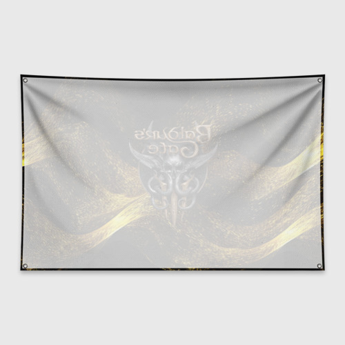 Флаг-баннер Baldurs Gate 3  logo gold black - фото 2