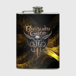 Фляга Baldurs Gate 3  logo gold black