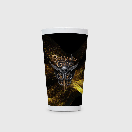 Кружка Латте Baldurs Gate 3  logo gold black - фото 2