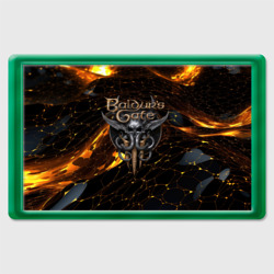 Магнит 45*70 Baldurs Gate 3 logo gold and black