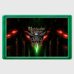 Магнит 45*70 Baldurs Gate 3 logo green red light