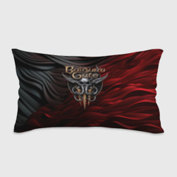 Подушка 3D антистресс Baldurs Gate 3 logo dark red black