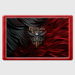 Магнит 45*70 Baldurs Gate 3 logo dark red black