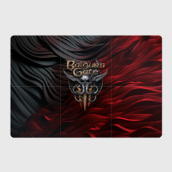 Магнитный плакат 3Х2 Baldurs Gate 3 logo dark red black