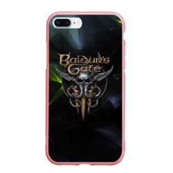 Чехол для iPhone 7Plus/8 Plus матовый Baldurs Gate 3 logo dark  green