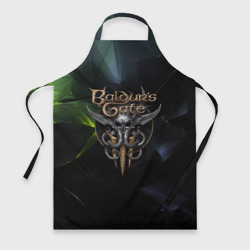 Фартук 3D Baldurs Gate 3 logo dark  green