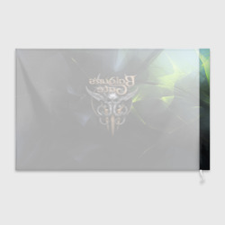 Флаг 3D Baldurs Gate 3 logo dark  green - фото 2