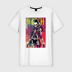 Мужская футболка хлопок Slim Cool witch - Cyberpunk - halloween