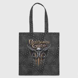 Шоппер 3D Baldurs Gate 3 logo dark black