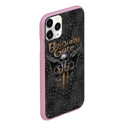 Чехол для iPhone 11 Pro Max матовый Baldurs Gate 3 logo dark black - фото 2