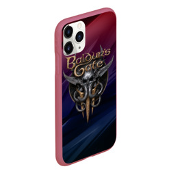 Чехол для iPhone 11 Pro Max матовый Baldurs Gate 3 logo geometry  - фото 2