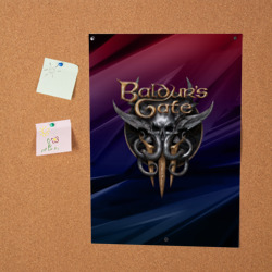 Постер Baldurs Gate 3 logo geometry  - фото 2