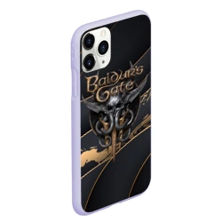 Чехол для iPhone 11 Pro Max матовый Baldurs Gate 3 logo Dark logo - фото 2