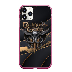 Чехол для iPhone 11 Pro Max матовый Baldurs Gate 3 logo Dark logo