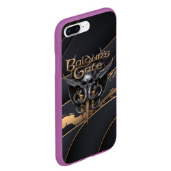 Чехол для iPhone 7Plus/8 Plus матовый Baldurs Gate 3 logo Dark logo - фото 2