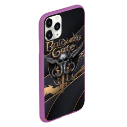 Чехол для iPhone 11 Pro матовый Baldurs Gate 3 logo Dark logo - фото 2