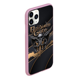 Чехол для iPhone 11 Pro Max матовый Baldurs Gate 3 logo Dark logo - фото 2