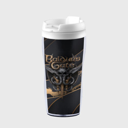 Термокружка-непроливайка Baldurs Gate 3 logo Dark logo