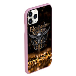 Чехол для iPhone 11 Pro Max матовый Baldurs Gate 3 logo Dark gold logo - фото 2