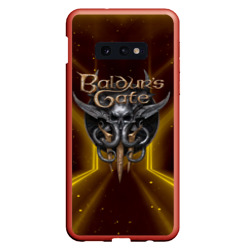 Чехол для Samsung S10E Baldurs Gate 3 logo  black gold