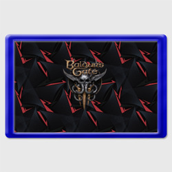 Магнит 45*70 Baldurs Gate 3  logo dark red