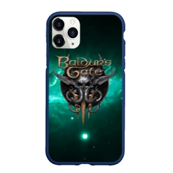 Чехол для iPhone 11 Pro Max матовый Baldurs Gate 3 logo  green