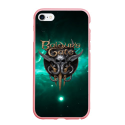 Чехол для iPhone 6/6S матовый Baldurs Gate 3 logo green