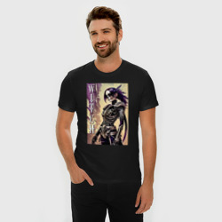 Мужская футболка хлопок Slim Witch fashionista - halloween - art - фото 2