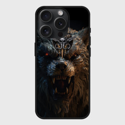 Чехол силиконовый для Apple iPhone 15 Pro матовый Baldurs Gate 3 оборотень