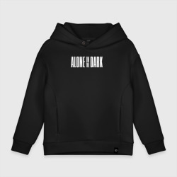 Детское худи Oversize хлопок Alone in the dark logo