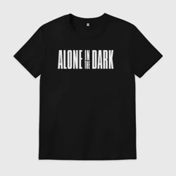 Мужская футболка хлопок Alone in the dark logo