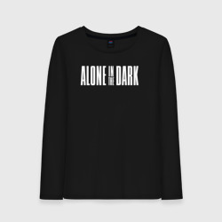 Женский лонгслив хлопок Alone in the dark logo