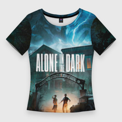 Женская футболка 3D Slim Особняк Alone in the dark