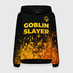 Женская толстовка 3D Goblin Slayer - gold gradient: символ сверху