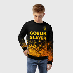 Детский свитшот 3D Goblin Slayer - gold gradient: символ сверху - фото 2